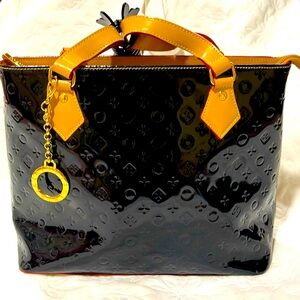 Black Patent Leather Purse